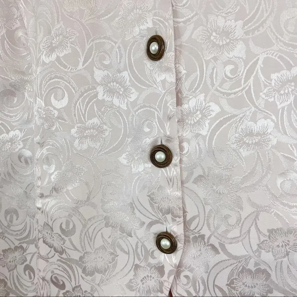Vintage Pablo Collection Damask Suit Sz 10P